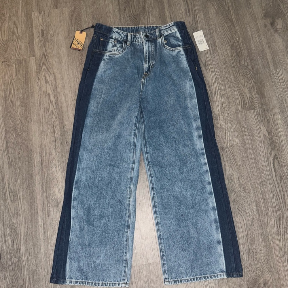 Buffalo David Bitton High Rise Two-Tone Jeans